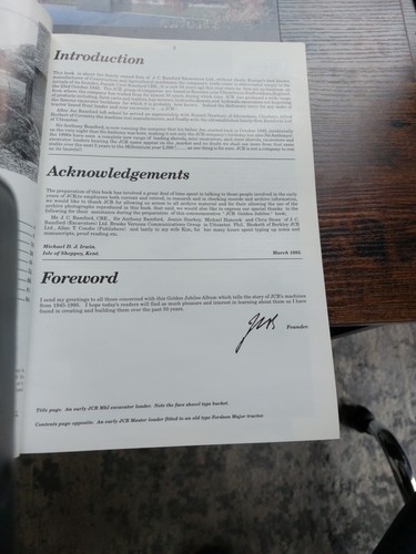 The First 50 Years JCB  Special Events Book, Hard Back Cover, and Much More. - Afbeelding 14 van 18