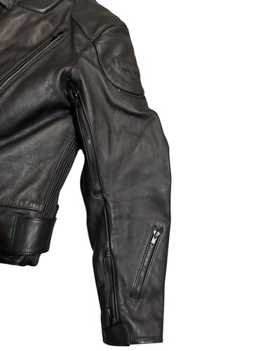 First Gear S Pilot Black Leather Jacket With Thermoliner Size 44 Motorcycle - Picture 5 of 14