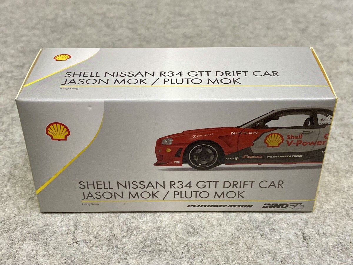 ミニカー INNO Models R34 GTT Inno Models Nissan Skyline GT-R R34 Z-Tune RHD Purple 1/64