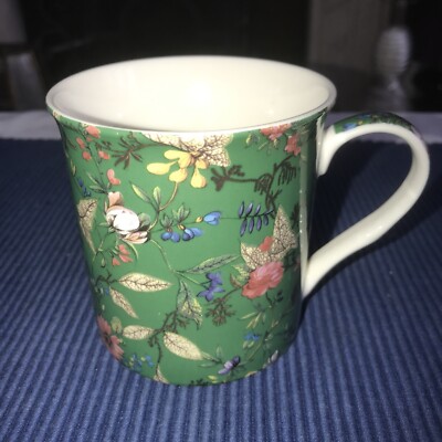 WILLIAM KILBURN - Porzellan Kaffee BECHER grün/blau