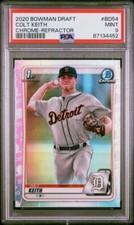 Colt Keith 2020 1st Bowman Chrome Draft Refractor PSA 9