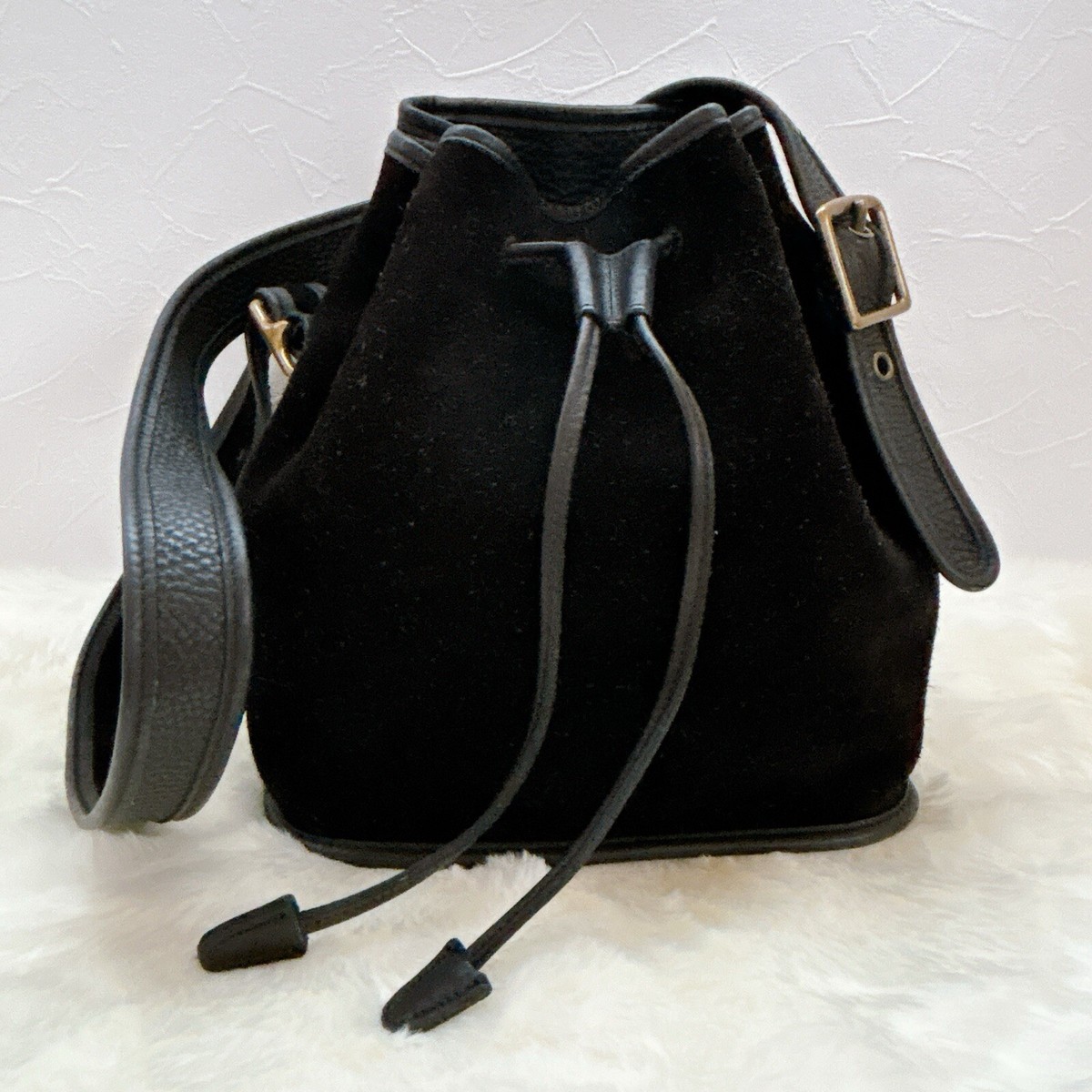 Coach Vintage #9012 90s Black Berkeley Drawstring Suede x Coach Vintage #9012 90s Black Berkeley Drawstring Suede x