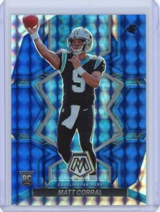 2022 PANINI MOSAIC RC MATT CORRAL BLUE MOSAIC ROOKIE #304 PANTHERS /99 NEAR MINT
