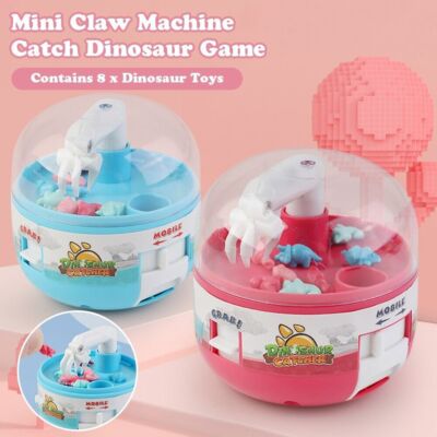 Mini Claw Machine Kids Game Cute Catcher Stress Relief Dino Figures Small Prize