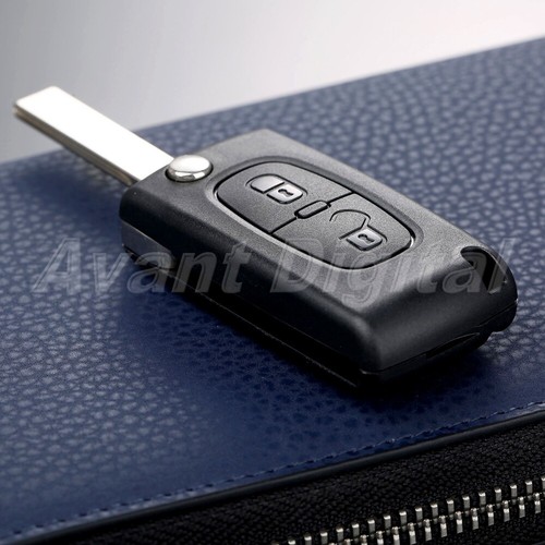 2 Button Replacement Flip Remote Key Fob Case Shell For PEUGEOT 207 307 308 407 - Picture 2 of 9