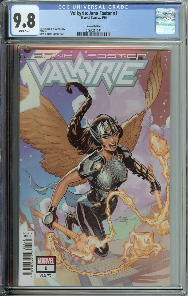 Valkyrie: Jane Foster #1 CGC 9.8 Terry & Rachel Dodson Variant Cover Cena, popularna WYPRZEDAŻ
