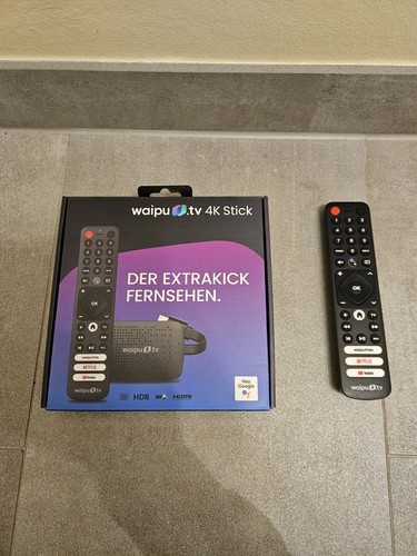 Waipu.tv 4K Stick inkl. Fernbedienung, HDMI 4K HDR WLAN