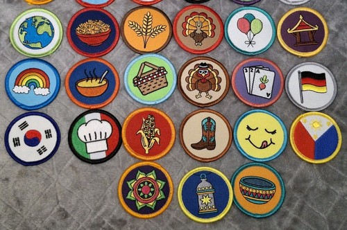 Merit Patches Badges Achievement Award 39pc Lot Voluntering Embroidered - Picture 4 of 4