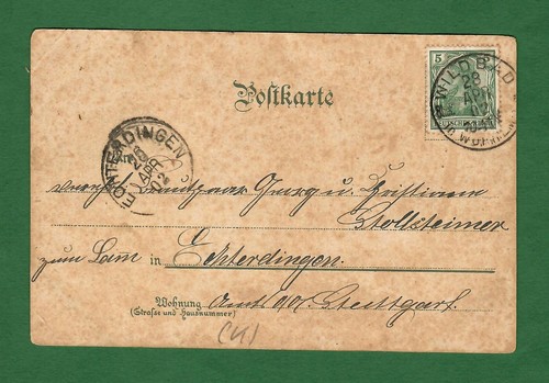 Postcard Tannenburg Mitteltal -- Hotel & Pension Tannenburg -- multi-picture card, around 1902 (K) - Picture 2 of 2