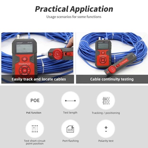 Tester per cavi di rete con mappatura e VFL, tester per cavi Ethernet RJ11 - 第 2/9 張圖片