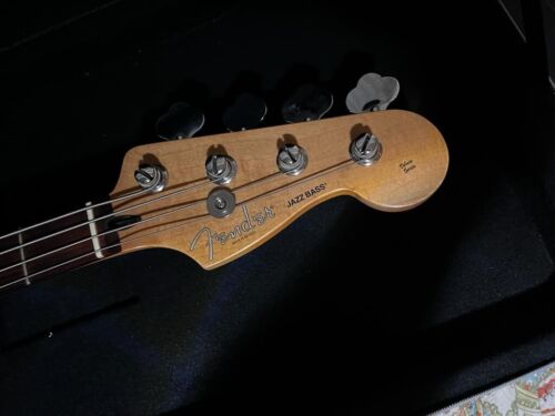 Fender Deluxe Active Jazz Electric Bass Guitar MIM Mexico w Case - Picture 5 of 13