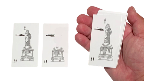 VANISHING STATUE OF LIBERTY Signed Card Illusion Magic Trick Close Up Packet Set - Picture 2 of 12