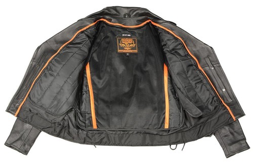 Milwaukee Leather LKL2700 Women's Leather Motorcycle Vintage Jacket w/ Side Lace - Picture 8 of 14