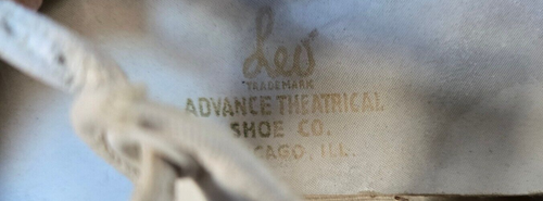 Vintage LEO Advance Theatrical Shoe Co. Tap Shoes Genuine Leather Size - Picture 17 of 19