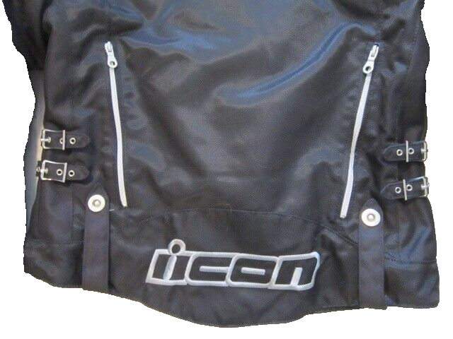 ICON ~ Hella Textile~ Motorcycle Jacket~ Black ~Full Zip