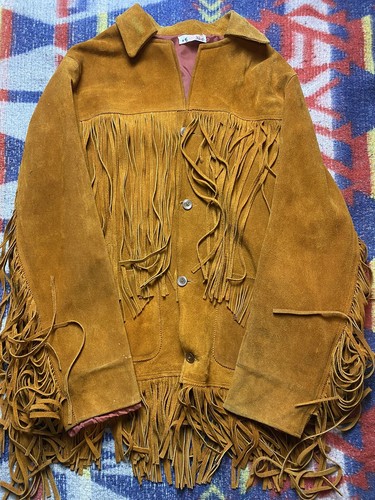 1940s Vintage Fringe Suede Leather Jacket Rockabil