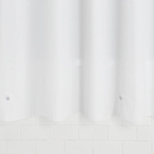 Light Weight Shower Curtain Liner, White PEVA Shower Curtain Liner – Mainstays - Picture 5 of 7