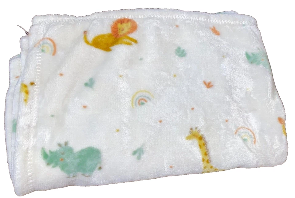 7B!¡GUAU! 30x40 Adirondack Bebé MI ACOGEDOR Safari Selva Zoológico Peluche Bebé Cuna Manta Foto 2 de 4