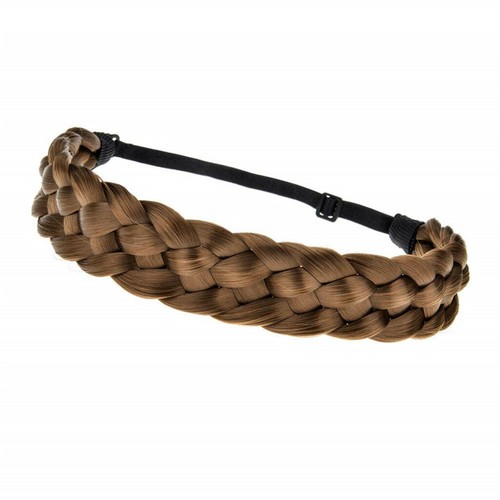 ECHTES natürliches Haarband geflochtenes Stirnband geflochten & elastisches Band Haarverlängerungen - Bild 19 von 26