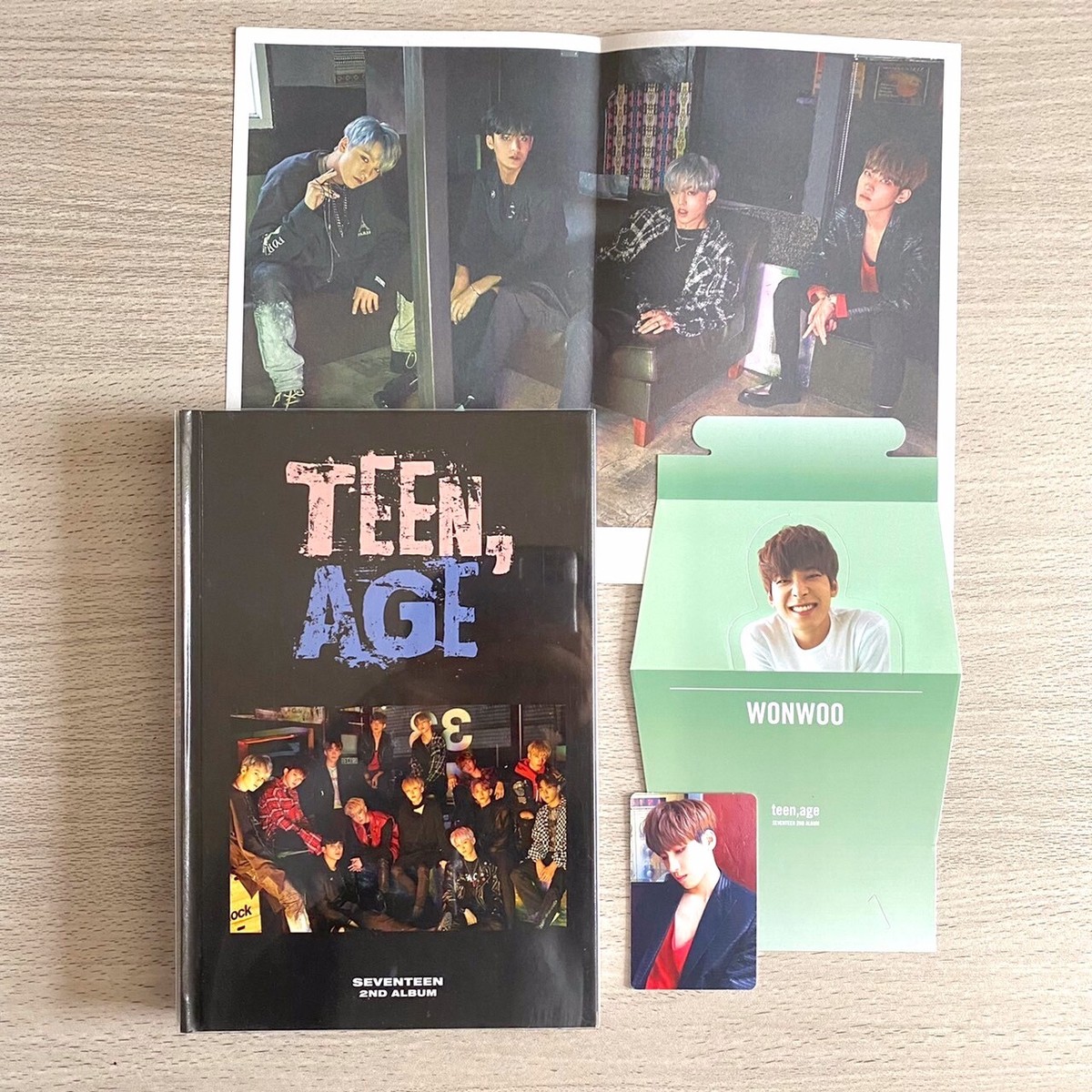 SEVENTEEN 2nd album TEEN AGE RS ver. + wonwoo photo card +