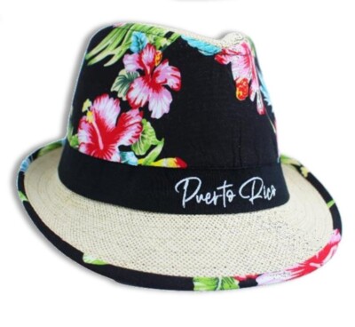 Puerto Rico Design with flowers designs Hat Small Sleeve