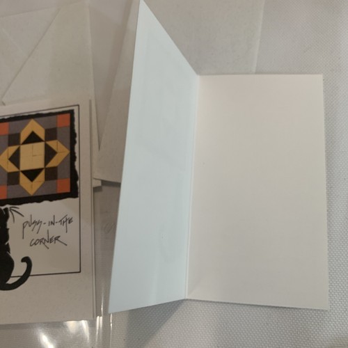 10 Quilt Patterns small gift cards & Envelopes Cottage Core 3.5”x2” - Picture 4 of 9