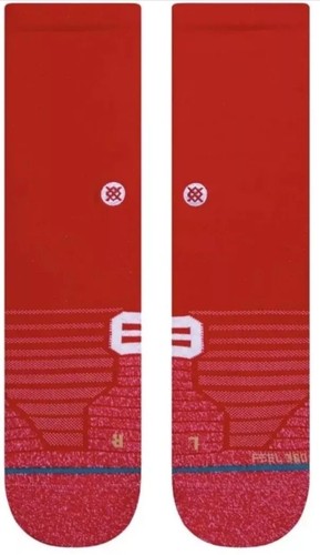 Calcetines Stance Versa Crew Altura Roja SENTIR 360 con INFIKNIT Unisex Pequeños Para Hombre 3-5.5 - Imagen 2 de 7