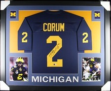 BLAKE CORUM Signed/Autographed Custom Jersey in 35x43 Frame  - Beckett/BAS
