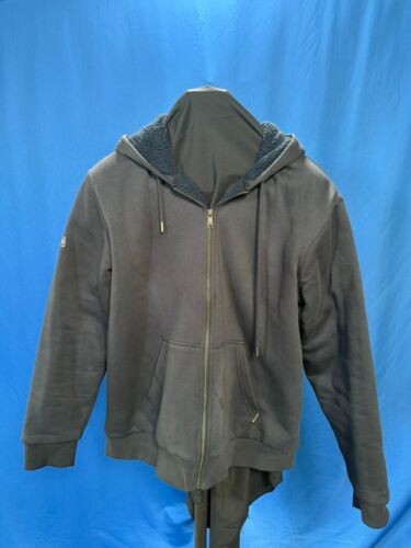 Harley-Davidson Men's XL Hoodie Navy Sherpa-Lined Graphic Zip Front - Picture 5 of 11