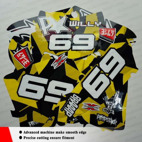 Kit de pegatinas de motocicleta Kungfu Graphics para BMW G450X 2007 2008 2009 2010 2011 2012 - Imagen 7 de 19
