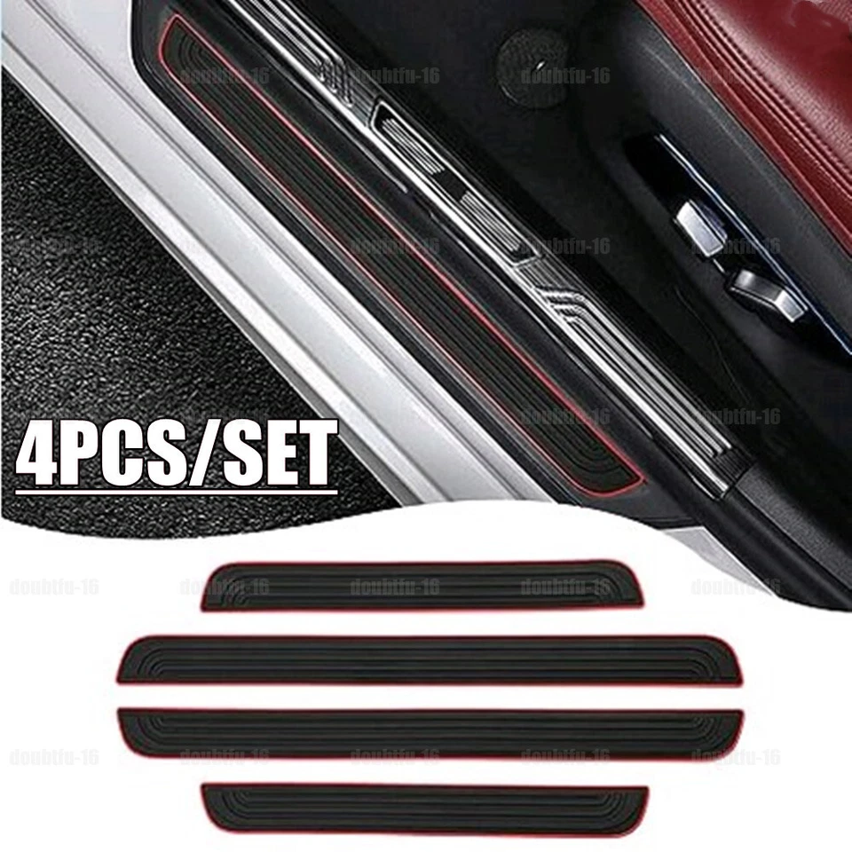 4X Universal Puerta Coche Alféizar Panel Paso Protector Cubierta Borde Accesorios Coche Foto 3 de 4