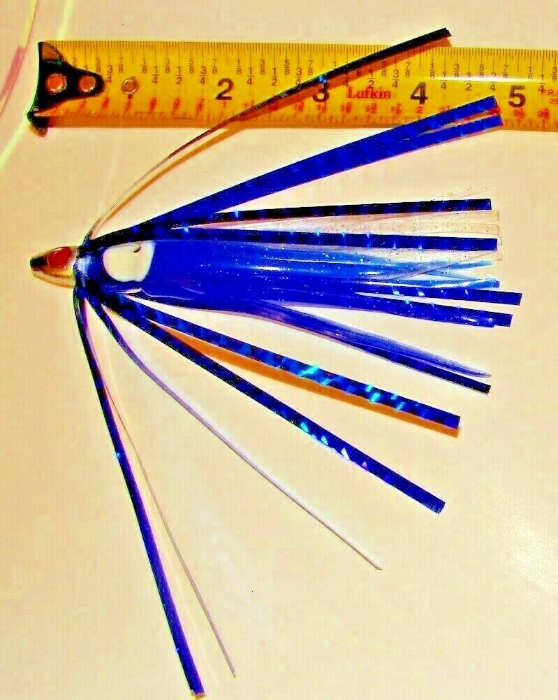 Lot De 3 Leures De Pêche Rgtease Big Game - Poisson En Caoutchouc Rouge Pour Pêche Au Large