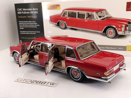 CMC 1:18 Mercedes-Benz 600 Pullman 1972 (W100) "Red Baron" M-216 - Picture 4 of 9