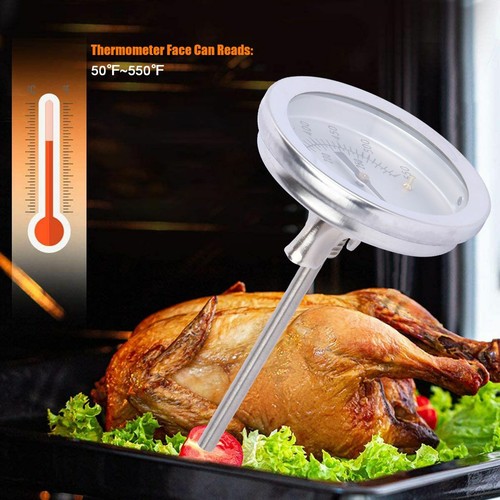 2er Pack BBQ Smoker Grill Edelstahl Barbecue Thermometer Temperaturanzeige USA - Bild 2 von 11