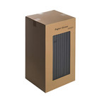 Case of 10,000 Black Paper SIP Straws 5.5"  Biodegradable Compostable 6mm Bore