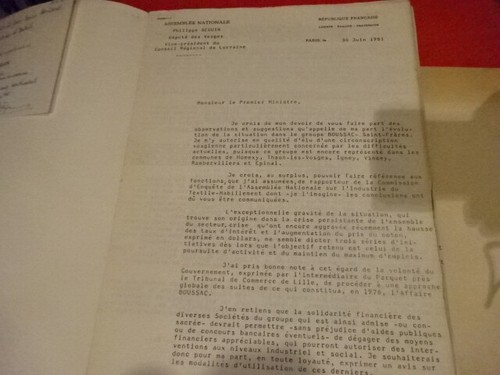 SÉGUIN (Philippe) - Assemblée nationale sur l'industrie textile. - Picture 3 of 9