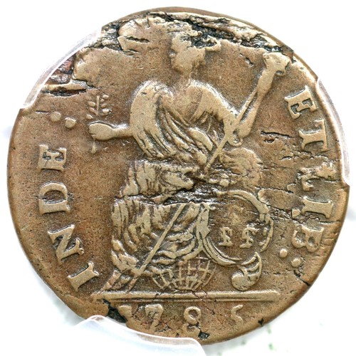 1785 M 3.3-F.3 R-4 PCGS VF 30 Connecticut Colonial Copper Coin - Picture 2 of 3