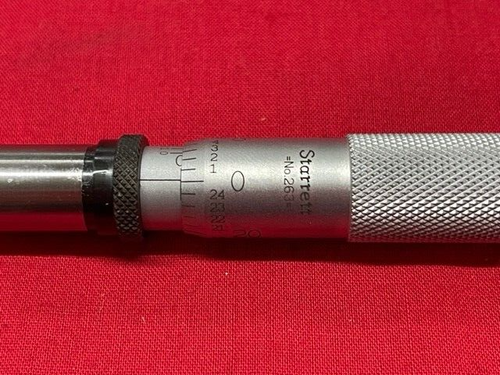 Starrett T263XRL Micrometer Head 0-1" Ratchet Lock .0001" Carbide IN STOCK - Picture 2 of 5