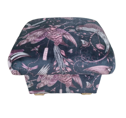 Emma J Shipley Fabric Footstools Pouffes Amazon Lemur Monkeys Zambezi Silverback - Picture 86 of 96