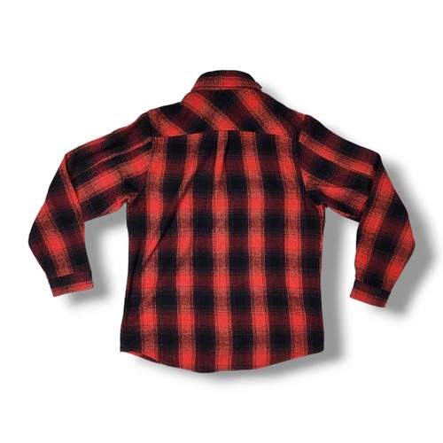 Psycho Tuna Long Sleeve Button Up Heavy Red Plaid Flannel Men's Size M - Picture 2 of 11