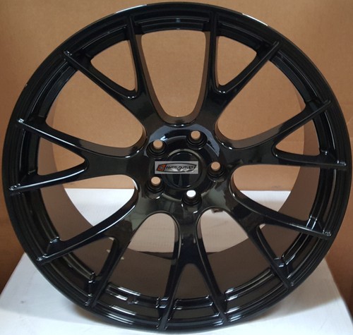 (4)20x9 Rims Gloss Black Wheels Hellcat Style Fit Challenger Charger 300C RWD - Picture 4 of 5