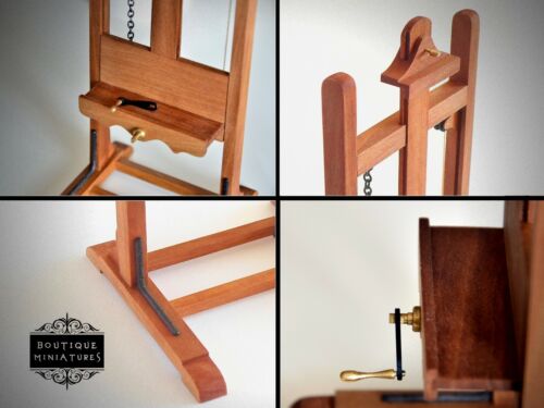Miniature Easel, painting dollhouse classroom furniture art scale 1:12 artist - Picture 3 of 9