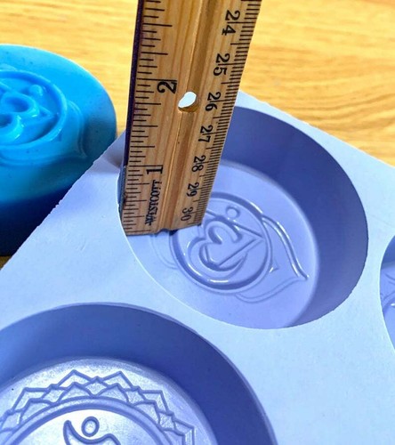 Silicone chakra soap mold candle resin mould 4 cavities homemade - Picture 7 of 9