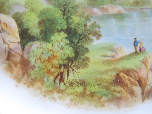 Antique 19thC Copeland Porcelain Landscape Cabinet Plate W. Birbeck Hand Painted - Picture 6 of 12