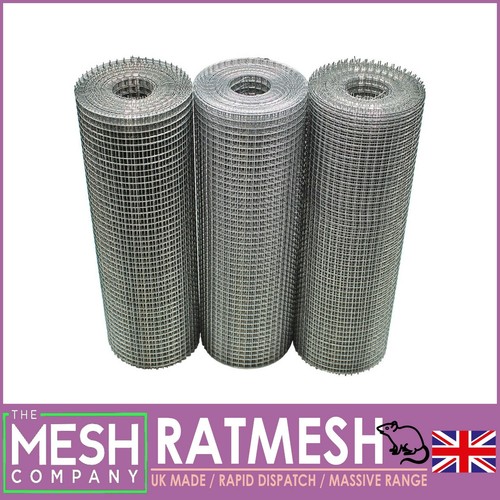 The Mesh Company Galvanised Rat Mesh Roll | Rodent Proofing Welded RatMesh Roll - Picture 35 of 54