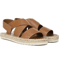 Vince 244425 Womens Tenison Leather Espadrille Flats Hazelnut Size 36/ 6 US