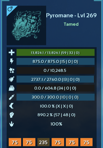 ARK Survival Ascended PvE PC/XBOX/PS5 Top Stats Pyromane (lion) Black/Pink 890m - Picture 12 of 19