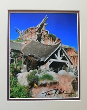 DISNEYLAND SPLASH MT PHOTO SIGNED BY DISNEY SCULPTOR/IMAGINEER TERRI HARDIN