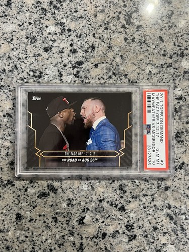 2017 Topps On Demand Face Off #9 Floyd Mayweather vs Conor McGregor PSA 10 POP 6 - Picture 1 of 2