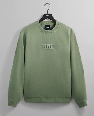 Kith Box Logo Crewneck Sweatshirt Green House Size XXL 2XL Kith Box Logo Crewneck Sweatshirt Green House Size XXL 2XL